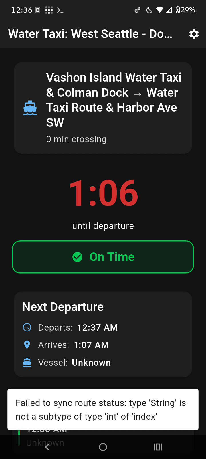 NextFerry — Never miss your ferry.